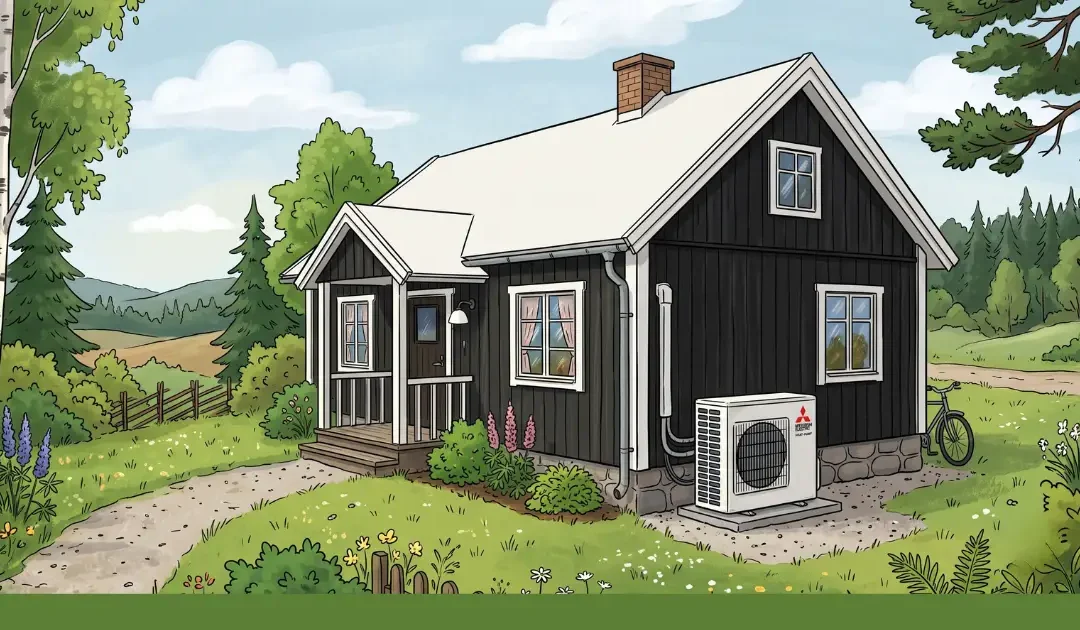 Så fungerar kylning med en modern luft/luftvärmepump